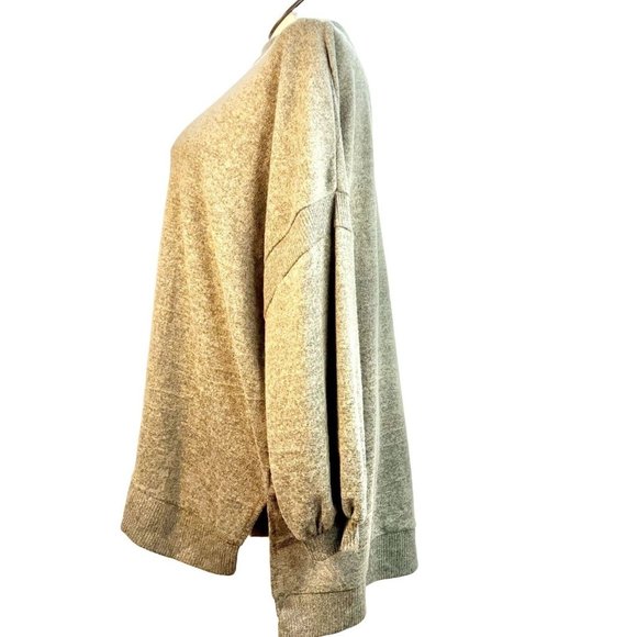 C&C California Sweater Women's 3X Olive Mock Turtleneck Long Sleeve Hi Low Hem L - Picture 5 of 9